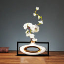 GobekUsa Chinese Style Ceramic Vase in Wooden Frame for Modern Home Decor
