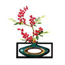 GobekUsa Chinese Style Ceramic Vase in Wooden Frame for Modern Home Decor