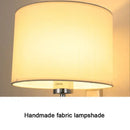 GobekUsa Chinese Style Cloth Covered Wall Lamp for Bedroom and Living Room