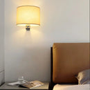 GobekUsa Chinese Style Cloth Covered Wall Lamp for Bedroom and Living Room