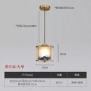 GobekUsa Chinese Style Copper Pendant Light for Bedroom, Aisle, and Headboard Zen Chandelier