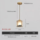 GobekUsa Chinese Style Copper Pendant Light for Bedroom, Aisle, and Headboard Zen Chandelier
