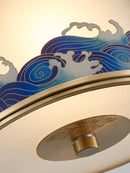 GobekUsa Chinese Style Copper Pendant Light for Bedroom, Aisle, and Headboard Zen Chandelier