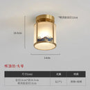 GobekUsa Chinese Style Copper Pendant Light for Bedroom, Aisle, and Headboard Zen Chandelier