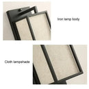 GobekUsa Chinese Style Iron Art Wall Lamp with Linen Cloth Cover