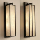 GobekUsa Chinese Style Iron Art Wall Lamp with Linen Cloth Cover
