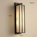 GobekUsa Chinese Style Iron Art Wall Lamp with Linen Cloth Cover