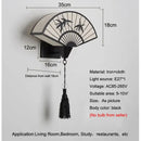 GobekUsa Chinese Style Iron Art Wall Sconce for Living Room, Bedroom, Hotel, Hallway