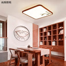 GobekUsa Chinese Style LED Ceiling Lamp, Ultra-Thin Round Design for Living Room and Bedroom