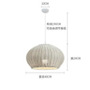 GobekUsa Chinese Style Outdoor Rattan Weaving Pendant Lights for Courtyard and Garden