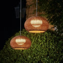 GobekUsa Chinese Style Outdoor Rattan Weaving Pendant Lights for Courtyard and Garden