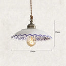 GobekUsa Chinese Style Porcelain Hanging Lamp for Clothing Store & Bedroom