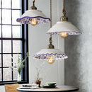 GobekUsa Chinese Style Porcelain Hanging Lamp for Clothing Store & Bedroom