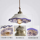 GobekUsa Chinese Style Porcelain Hanging Lamp for Clothing Store & Bedroom