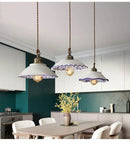 GobekUsa Chinese Style Porcelain Hanging Lamp for Clothing Store & Bedroom