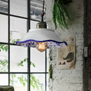 GobekUsa Chinese Style Porcelain Hanging Lamp for Clothing Store & Bedroom