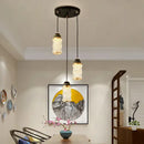 GobekUsa Chinese Style Spiral Staircase Chandelier for Villa & Restaurant, LED Lamps