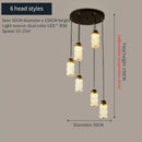 GobekUsa Chinese Style Spiral Staircase Chandelier for Villa & Restaurant, LED Lamps