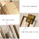 GobekUsa Chinese Style Wall Lamp for Bedroom & Living Room with E27 Cloth Light Fixture