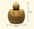 GobekUsa Chinese Style Wealth Attracting Ornaments for Living Room, Office, Desktop Fountain