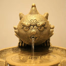 GobekUsa Chinese Style Wealth Attracting Ornaments for Living Room, Office, Desktop Fountain