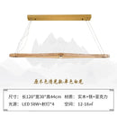 GobekUsa Chinese Style Wood Art Chandelier for Modern Zen Atmosphere