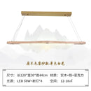 GobekUsa Chinese Style Wood Art Chandelier for Modern Zen Atmosphere