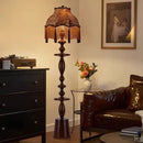 GobekUsa Chinese Tassels Floor Lamp Retro Warm LED Lighting Luxurious Home Decor