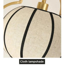 GobekUsa Chinese Teahouse Lantern Chandelier Creative Cloth Lamps for Dining Room Bedroom Hotel