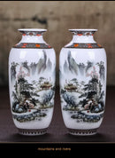 GobekUsa Chinese Traditional Ceramic Vase for Home Decor
