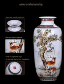 GobekUsa Chinese Traditional Ceramic Vase for Home Decor