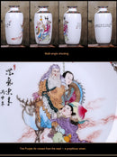 GobekUsa Chinese Traditional Ceramic Vase for Home Decor