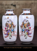 GobekUsa Chinese Traditional Ceramic Vase for Home Decor