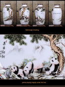 GobekUsa Chinese Traditional Ceramic Vase for Home Decor