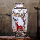 GobekUsa Chinese Traditional Ceramic Vase for Home Decor