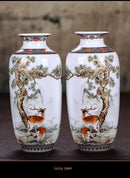 GobekUsa Chinese Traditional Ceramic Vase for Home Decor