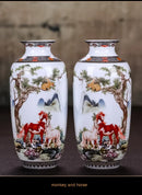GobekUsa Chinese Traditional Ceramic Vase for Home Decor
