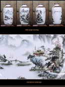 GobekUsa Chinese Traditional Ceramic Vase for Home Decor