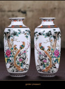 GobekUsa Chinese Traditional Ceramic Vase for Home Decor