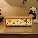 GobekUsa Chinese Wind Lamp Tabletop Painting Creative Night Light Bedroom Decor