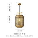 GobekUsa Chinese Zen Art Birdcage Pendant Light for Restaurant Tea Room