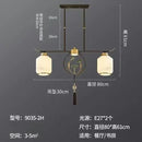 GobekUsa Chinese Zen Chandelier for Home, Hotel, and Restaurant Living Room Lighting