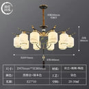 GobekUsa Chinese Zen Chandelier for Home, Hotel, and Restaurant Living Room Lighting