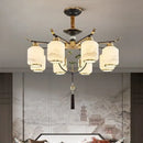 GobekUsa Chinese Zen Chandelier for Home, Hotel, and Restaurant Living Room Lighting