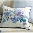 GobekUsa Chinoiserie Blue Wavy Fan Pillowcase Bohemian Print Lumbar Cushion Cover