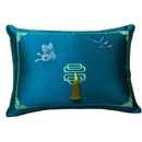 GobekUsa Chinoiserie Butterfly Embroidered Cushion Cover for Mahogany Sofa