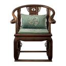 GobekUsa Chinoiserie Courtyard Bird & Flowers Print Lumbar Pillow Case - Eastern Home Decor