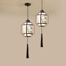 GobekUsa Chinoiserie Retro Chandelier: Study Bedroom Dining Room Industrial Lighting
