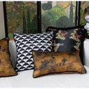 GobekUsa Chinoiserie Sunset Glow Landscape Accent Cushion Cover - Exquisite Retro Decor Pillowcase