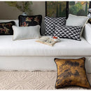 GobekUsa Chinoiserie Sunset Glow Landscape Accent Cushion Cover - Exquisite Retro Decor Pillowcase